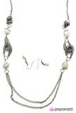 Paparazzi "Rock On" White Necklace & Earring Set Paparazzi Jewelry