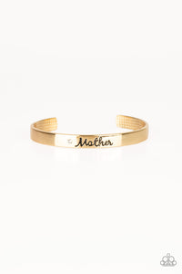 Paparazzi VINTAGE VAULT "Every Day Is Mothers Day" Gold Bracelet Paparazzi Jewelry