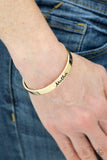Paparazzi VINTAGE VAULT "Every Day Is Mothers Day" Gold Bracelet Paparazzi Jewelry