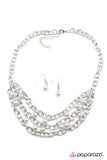 Paparazzi "Draped in Radiance - White" necklace Paparazzi Jewelry