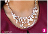 Paparazzi "Draped in Radiance - White" necklace Paparazzi Jewelry