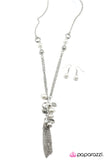 Paparazzi "Perfectly Pristine" White Necklace & Earring Set Paparazzi Jewelry