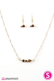 Paparazzi "Earthy Elements" Brown Necklace & Earring Set Paparazzi Jewelry