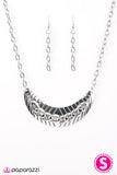 Paparazzi "Keep It Under Lock" Silver Necklace & Earring Set Paparazzi Jewelry