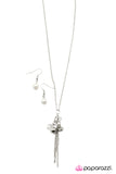 Paparazzi "Good Things Come in Small Packages" White Necklace & Earring Set Paparazzi Jewelry