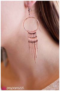 Paparazzi "Do Not Sass Me" Copper Earrings Paparazzi Jewelry