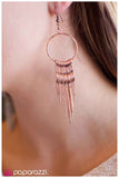 Paparazzi "Do Not Sass Me" Copper Earrings Paparazzi Jewelry