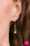 Paparazzi "Summer Dusk" FASHION FIX Brass Necklace & Earring Set Paparazzi Jewelry