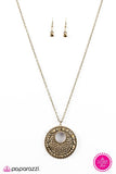 Paparazzi "Summer Dusk" FASHION FIX Brass Necklace & Earring Set Paparazzi Jewelry