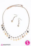 Paparazzi "Deepest Desires" Gold Necklace & Earring Set Paparazzi Jewelry