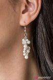 Paparazzi "Irresistible Shimmer" White Earrings Paparazzi Jewelry