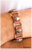 Paparazzi "Buckle Up" Brown Urban Bracelet Unisex Paparazzi Jewelry