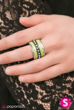 Paparazzi "Castaway Cay" Green Ring Paparazzi Jewelry