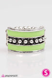 Paparazzi "Castaway Cay" Green Ring Paparazzi Jewelry