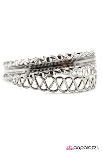 Paparazzi "All Wound Up" Silver Bracelet Paparazzi Jewelry