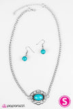 Paparazzi "Every Summer Has A Story" Blue Necklace & Earring Set Paparazzi Jewelry