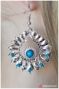 Paparazzi "Presented with Pride" Blue Earrings Paparazzi Jewelry