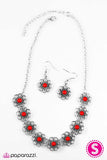 Paparazzi "The Garden Life" Red Necklace & Earring Set Paparazzi Jewelry
