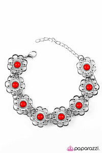 Paparazzi "Summer Garden" Red Bracelet Paparazzi Jewelry