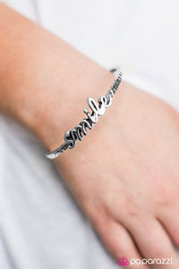 Paparazzi "A Reason To Smile" Silver Bracelet Paparazzi Jewelry