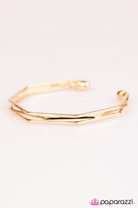 Paparazzi "Fashion Edge" Gold Bracelet Paparazzi Jewelry