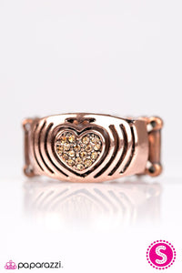 Paparazzi "Let Your Heart Guide You" Copper Ring Paparazzi Jewelry