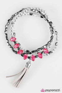 Paparazzi "Nama-Stay The Night" Pink Bracelet Paparazzi Jewelry