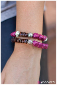 Paparazzi "Woodnt It Be Nice - Purple" bracelet Paparazzi Jewelry