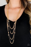 Paparazzi "Open For Opulence" Gold Necklace & Earring Set Paparazzi Jewelry
