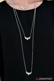 Paparazzi "On Diva Ground" White Necklace & Earring Set Paparazzi Jewelry