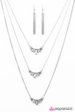 Paparazzi "On Diva Ground" White Necklace & Earring Set Paparazzi Jewelry