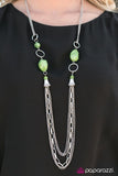 Paparazzi "Have an Ice Day" Green Necklace & Earring Set Paparazzi Jewelry