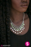 Paparazzi "Wonderfully Wild" Green Necklace & Earring Set Paparazzi Jewelry