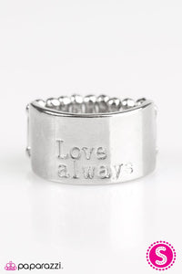 Paparazzi "Love Always" Silver Ring Paparazzi Jewelry