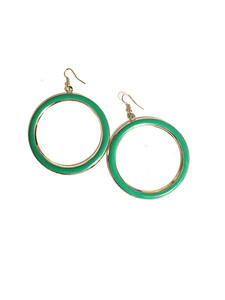 Paparazzi "Tiny Hula Dancer" Green Earrings Paparazzi Jewelry