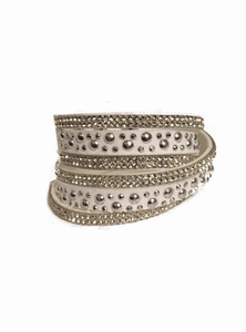 Paparazzi "Limited Sparkle" White Wrap Bracelet Paparazzi Jewelry