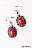 Paparazzi "The Sun is Up" Red Earrings Paparazzi Jewelry