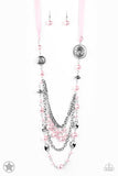 Paparazzi "All The Trimmings" Pink Necklace & Earring Set Paparazzi Jewelry