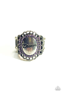 Paparazzi VINTAGE VAULT "Dream Like There's No Tomorrow" Purple Ring Paparazzi Jewelry