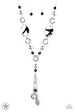 Paparazzi "Total Eclipse Of the Heart" Black BLOCKBUSTER Necklace & Earring Set Paparazzi Jewelry