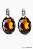 Paparazzi "Come WALTZ May" Brown Post Earrings Paparazzi Jewelry