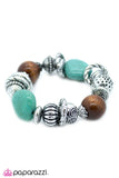 Paparazzi "Turquoise and Brown Beads - Blockbuster Bracelet" bracelet Paparazzi Jewelry