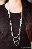 Paparazzi "Enmeshed In Elegance" White Necklace & Earring Set Paparazzi Jewelry