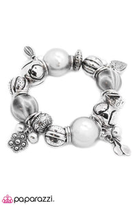 Paparazzi "Shades Of Gray" Silver Bracelet Paparazzi Jewelry