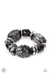 Paparazzi "Glaze of Glory" Black BLOCKBUSTER Bracelet Paparazzi Jewelry