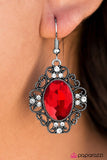 Paparazzi "Sicily Sparkle" Red Earrings Paparazzi Jewelry