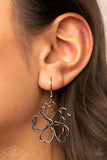 Paparazzi "Daisy Double" Gunmetal (Small) Earrings Paparazzi Jewelry