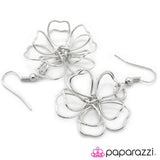 Paparazzi "Miss Daisy" Silver (Small) Earrings Paparazzi Jewelry