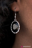 Paparazzi "Fit For Queens" Black Earrings Paparazzi Jewelry