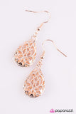 Paparazzi "Rainy Radiance" Rose Gold Earrings Paparazzi Jewelry